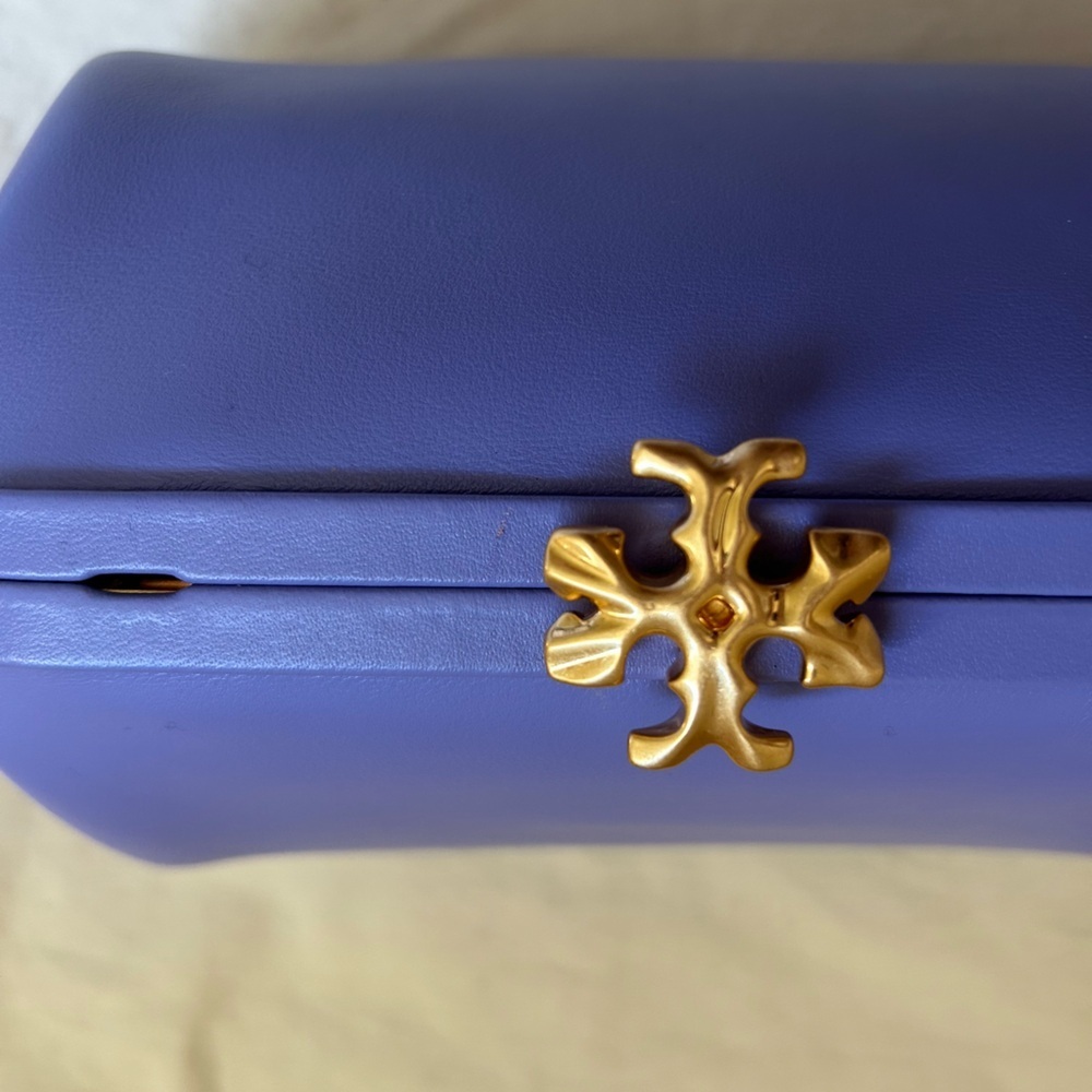 Tory Burch Cleo Small Bag Color: Verbena - Picture 5 of 13